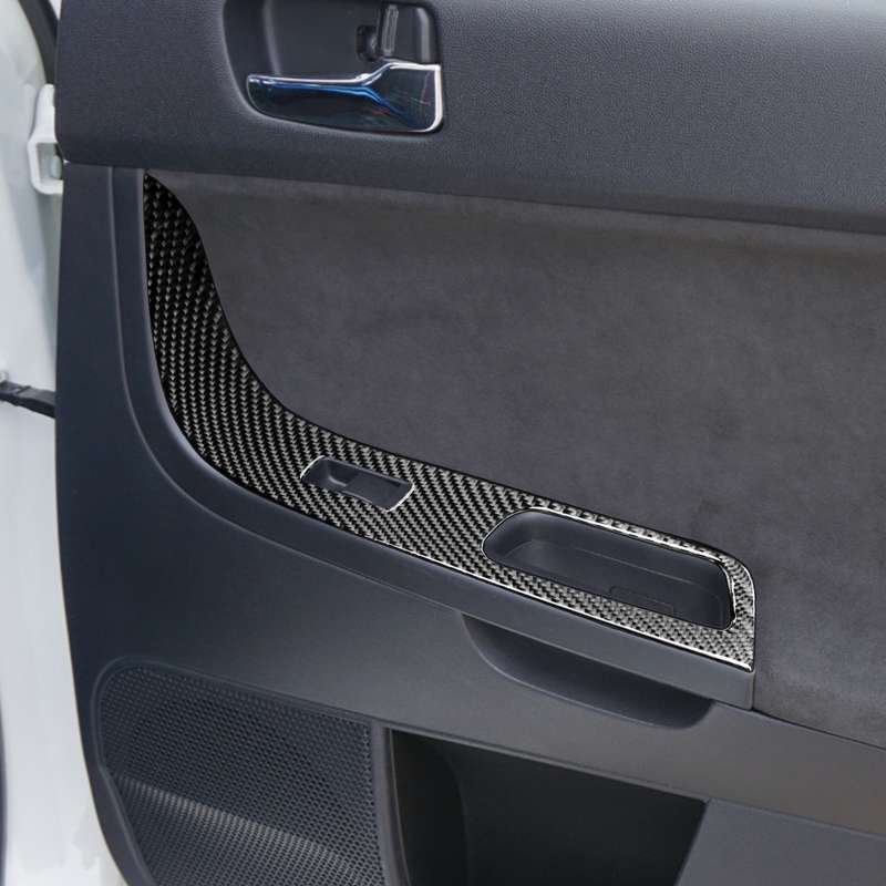 6 PCS Car Carbon Fiber Glass Lift Panel Decorative Sticker for Mitsubishi Lancer EVO 2008-2015, Left