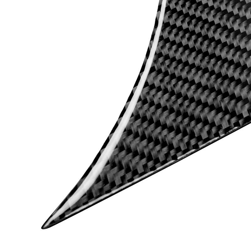 2 PCS Car Carbon Fiber Door Handle Panel Decorative Sticker for Mitsubishi Lancer EVO 2008-2015, Lef