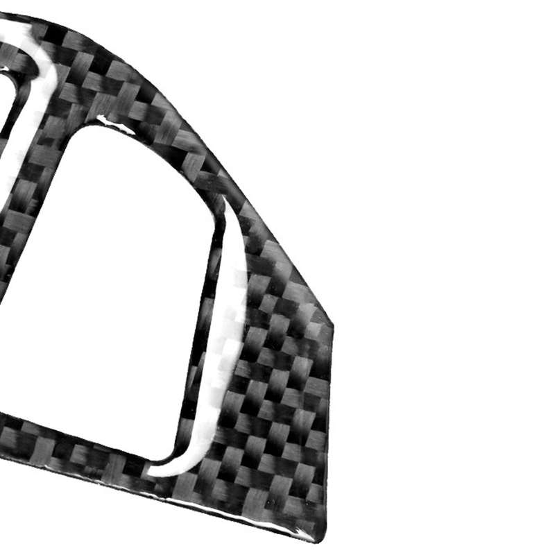 6 PCS Car Carbon Fiber Speedometer + Steering Wheel Buttons Decorative Sticker for Mitsubishi Lancer