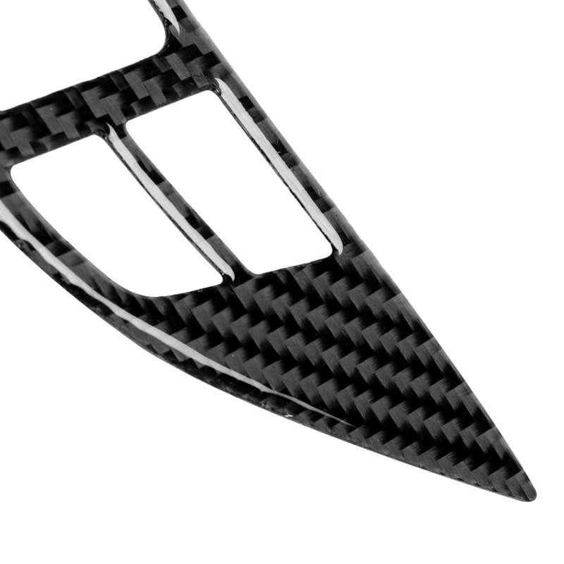 2 PCS Car Carbon Fiber Steering Wheel Buttons Decorative Sticker for Mitsubishi Lancer DE ES GTS 200