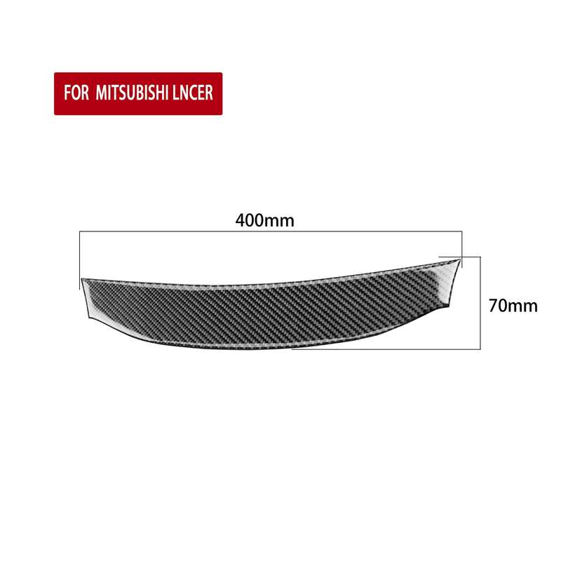 Car Carbon Fiber Navigation System Cover Decorative Sticker for Mitsubishi Lancer EVO 2008-2015, Lef