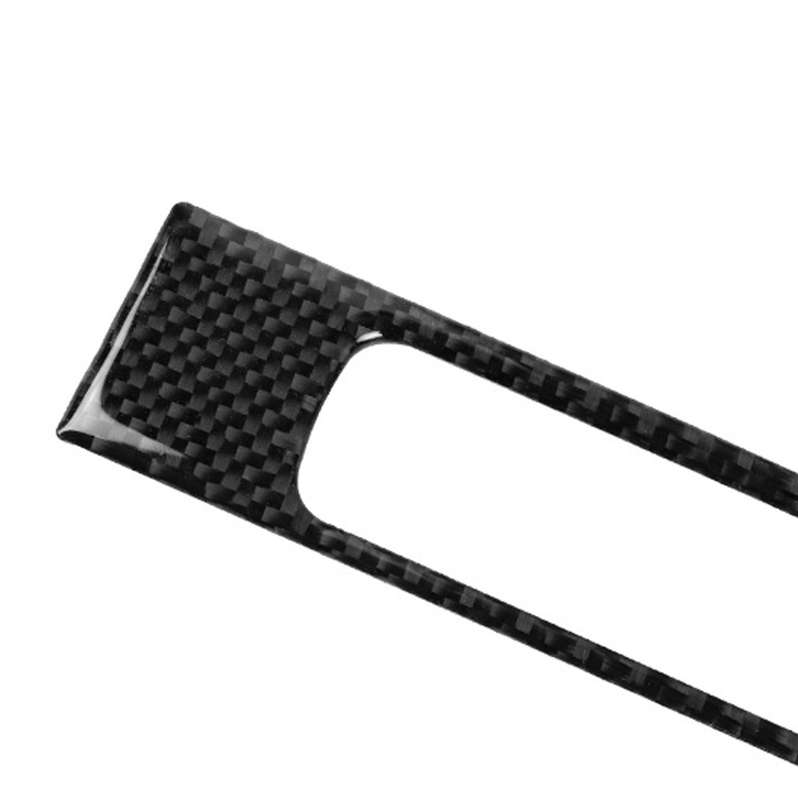 Car Carbon Fiber Navigation Display Frame Decorative Sticker for Nissan GTR R35 2008-2016, Right Dri