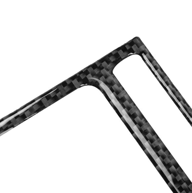Car Carbon Fiber Navigation Display Frame Decorative Sticker for Nissan GTR R35 2008-2016, Left Driv