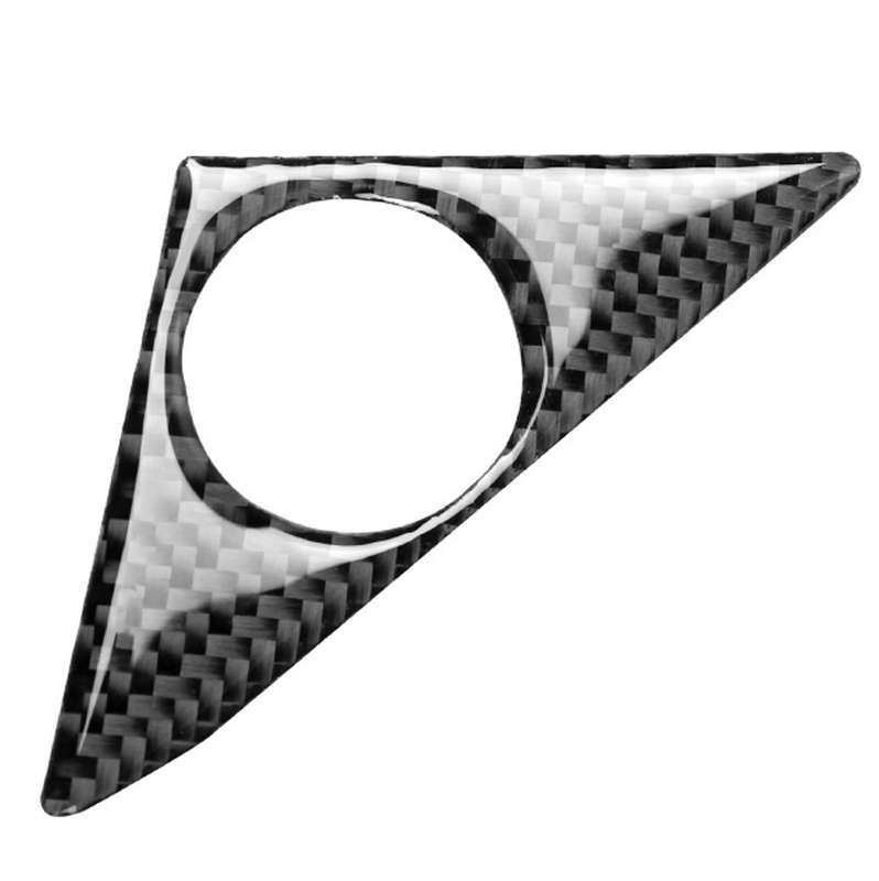 2 PCS Car Carbon Fiber Door Horn Decorative Sticker for Nissan GTR R35 2008-2020, Left and Right Dri