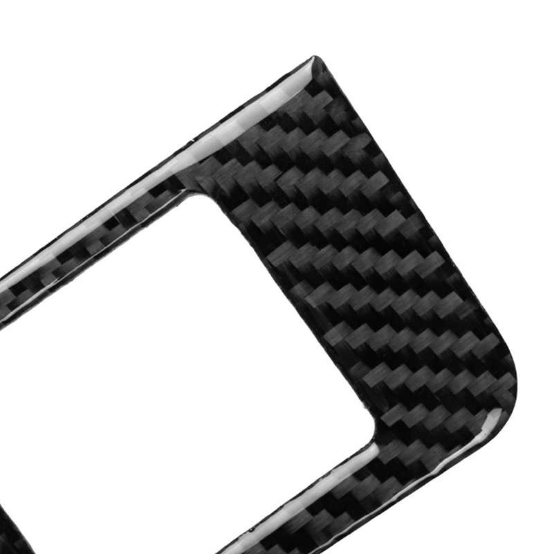 4 PCS Car Carbon Fiber Window Lift Button Panel Decorative Sticker for Nissan GTR R35 2008-2016, Rig