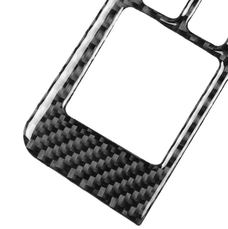 2 PCS Car Carbon Fiber Window Lift Defogger Button Decorative Sticker for Nissan GTR R35 2008-2016,