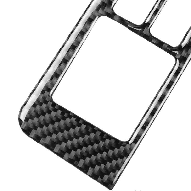 2 PCS Car Carbon Fiber Window Lift Defogger Button Decorative Sticker for Nissan GTR R35 2008-2016,