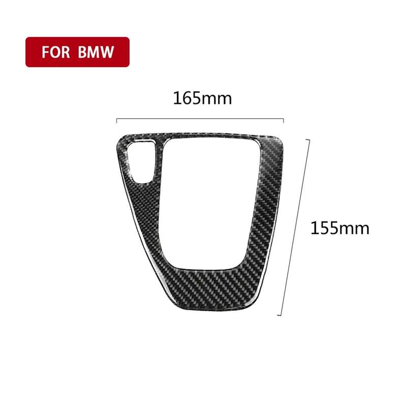 Carbon Fiber Car Left Driving Gear Panel Decorative Sticker for BMW E90 / E92 2005-2012, Suitable fo