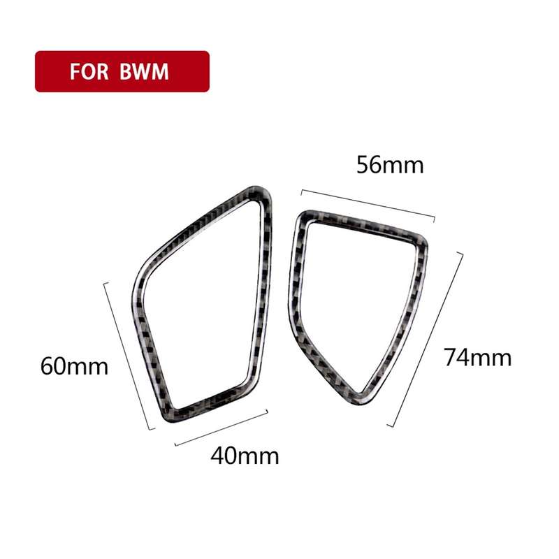 Carbon Fiber Car Instrument Air Outlet Decorative Sticker for BMW (F30) 2013-2018 / (F34) 2013-2017,