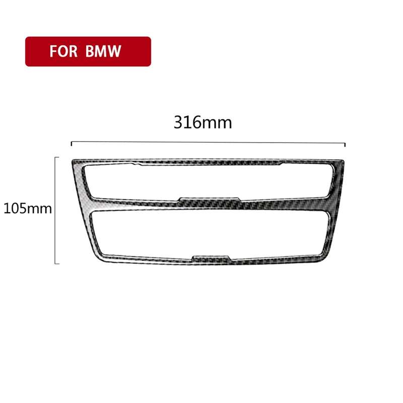 5 PCS Low Matching Three Color Carbon Fiber Car Air Outlet Decorative Sticker for BMW E90 / E92 / E9