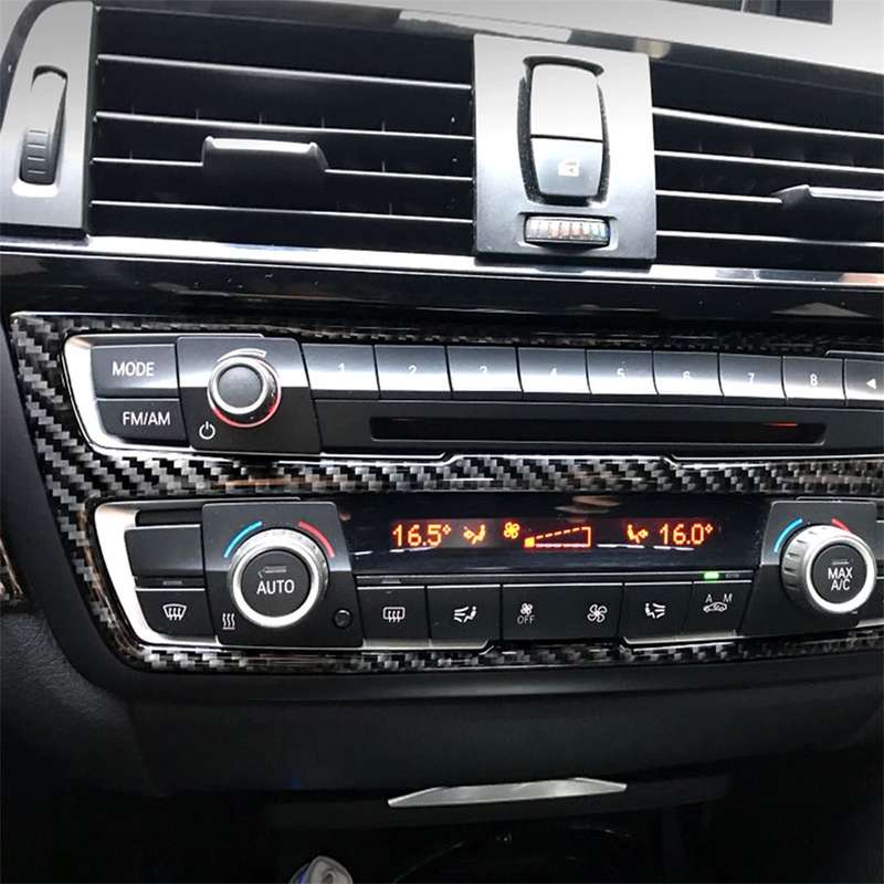Carbon Fiber Car CD Panel Decorative Sticker for BMW (F30) 2013-2015 / (F34) 2013-2016