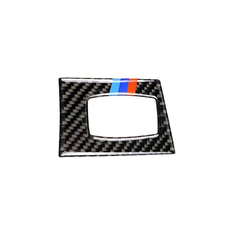 Three Color Carbon Fiber Car Left Driving Ignition Switch Decorative Sticker for BMW E90 / E92 2005-