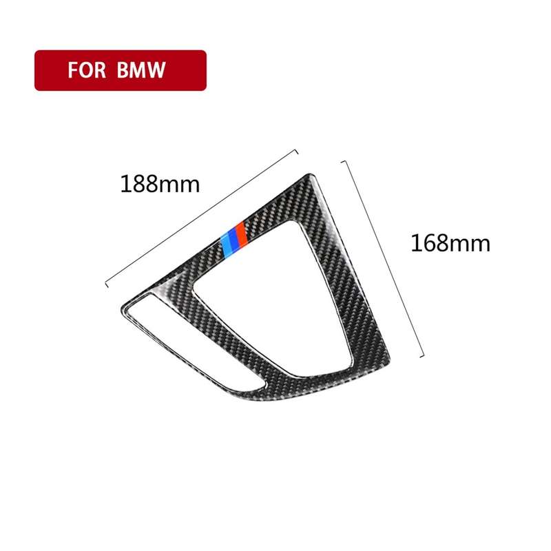 Carbon Fiber Car Gear Panel Decorative Sticker for BMW (F30) 2013-2017 / (F34) 2013-2017, Sutible fo
