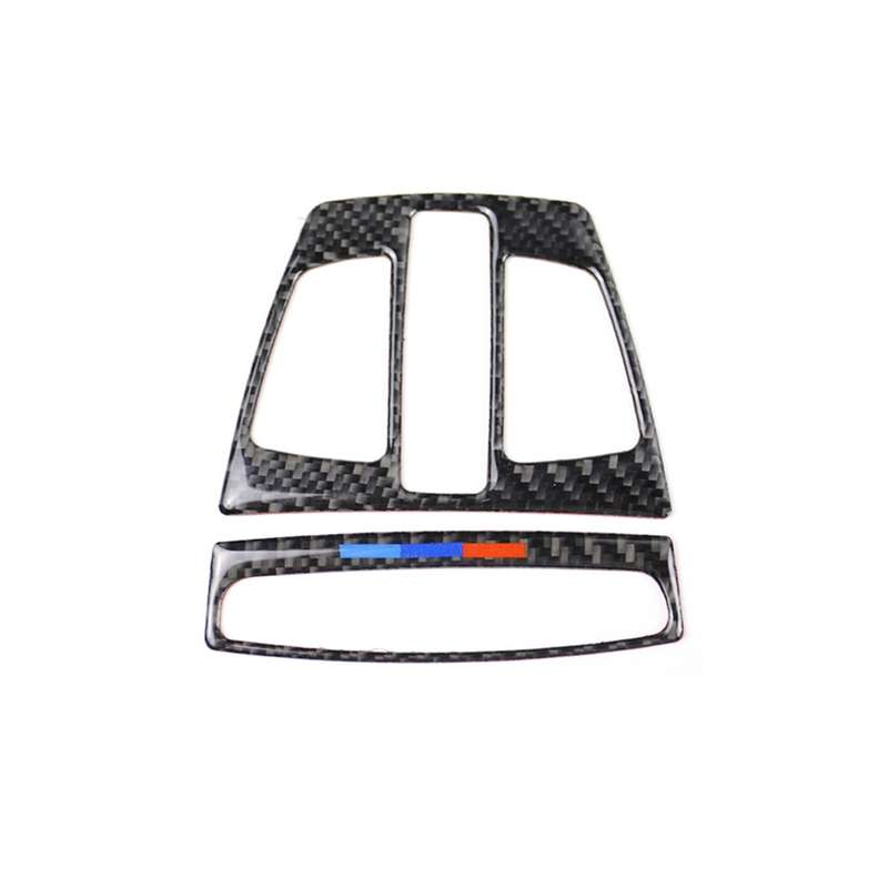 Three Color Carbon Fiber Car Reading Light Panel Decorative Sticker for BMW F20 2012-2017 / F30 / F3