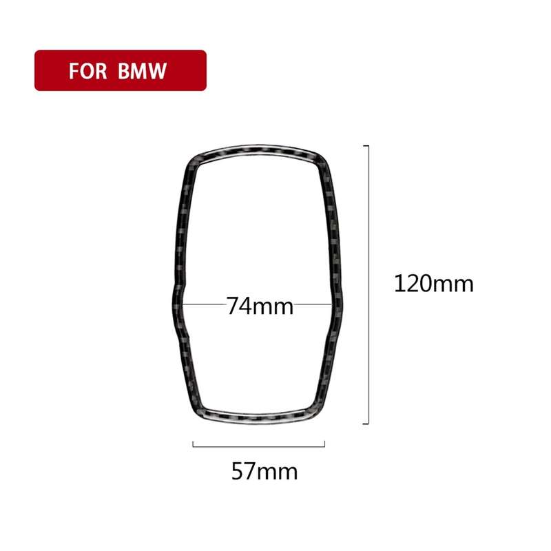 Carbon Fiber Car Multimedia Frame Decorative Sticker for BMW X3 / X4 / X5 / X6 / F07 / F10 / F15 / F