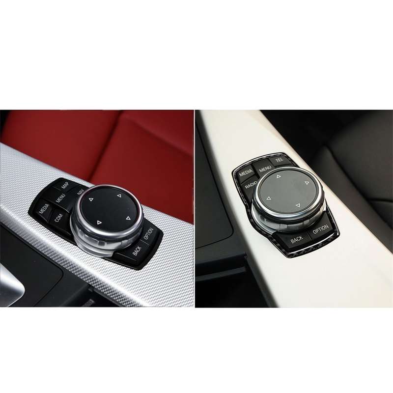 Carbon Fiber Car Multimedia Frame Decorative Sticker for BMW X3 / X4 / X5 / X6 / F07 / F10 / F15 / F