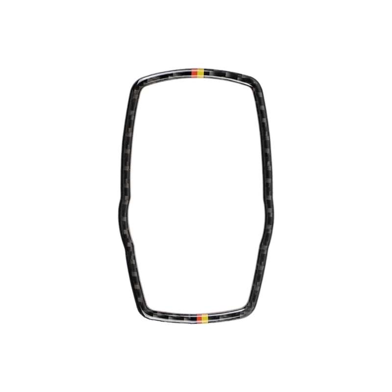 Orange Red Color Carbon Fiber Car Multimedia Frame Decorative Sticker for BMW X3 / X4 / X5 / X6 / F0