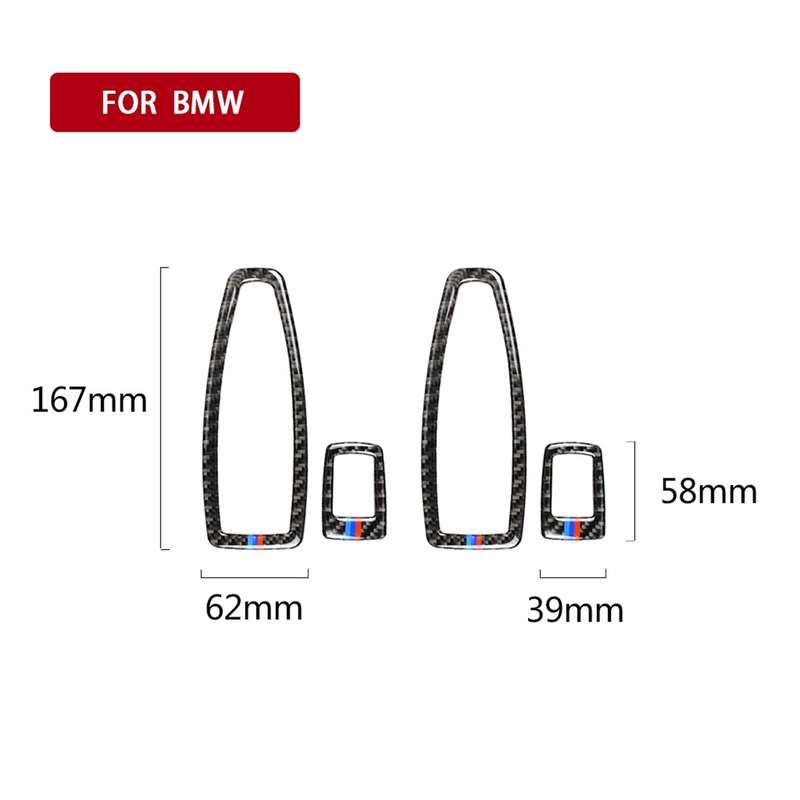 Three Color Carbon Fiber Car Lifting Panel Decorative Sticker for BMW F20 / F21 2012-2016 / F30 2013