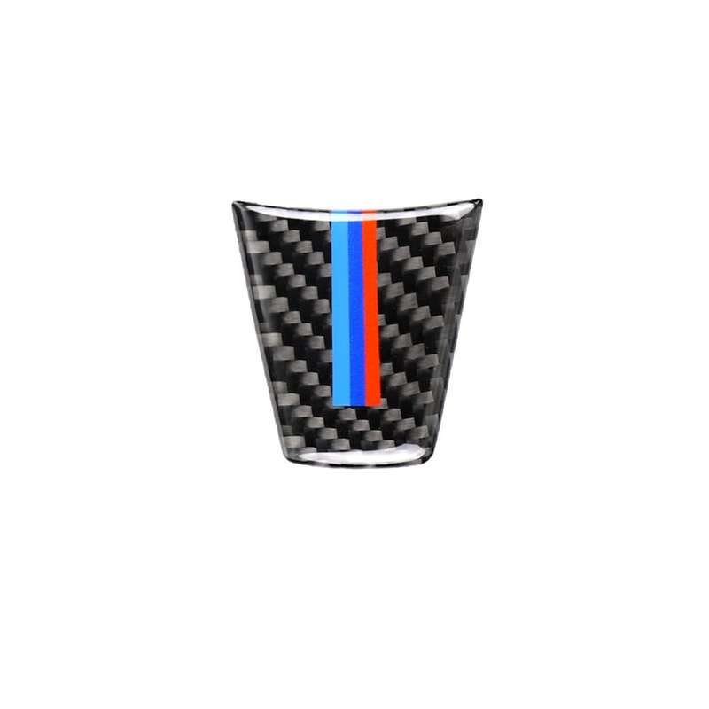 Large A Version Three Color Carbon Fiber Car Steering Wheel Decorative Sticker for BMW E90 2005-2012