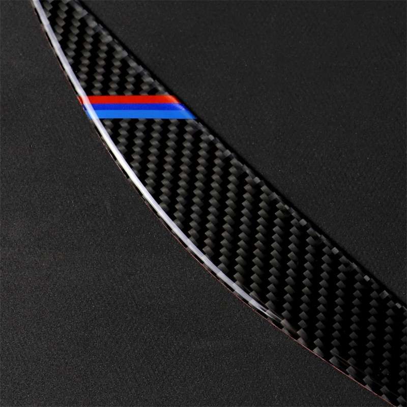 1 Pairs Three Color Carbon Fiber Car Lamp Eyebrow Decorative Sticker for BMW F30 2013-2015