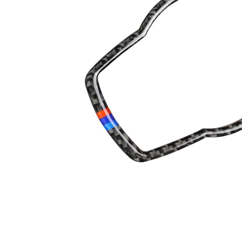 Three Color Carbon Fiber Car Headlight Switch Decorative Sticker for BMW E90 / E92 / E93 2005-2012 /