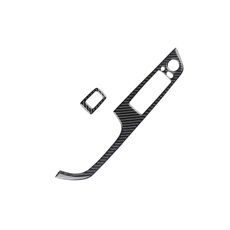 2 PCS Carbon Fiber Car Left Driving Lifting Panel Decorative Sticker for BMW E92 2005-2012, Diameter