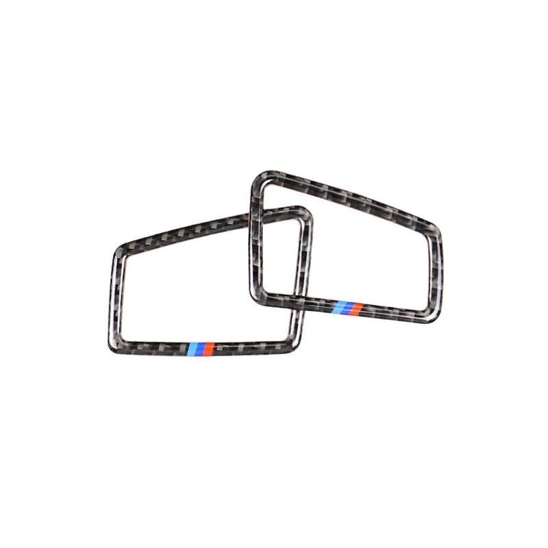 Three Color Carbon Fiber Car Left Driving Instrument Air Outlet Decorative Sticker for BMW E90 2005-