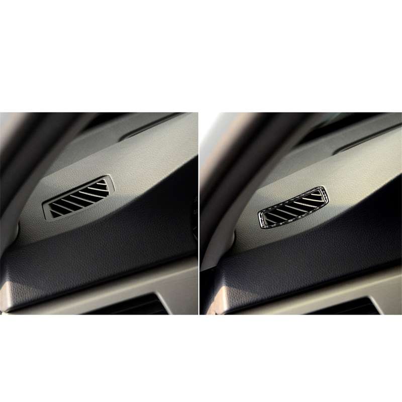 Three Color Carbon Fiber Car Right Driving Instrument Air Outlet Decorative Sticker for BMW E90 2005