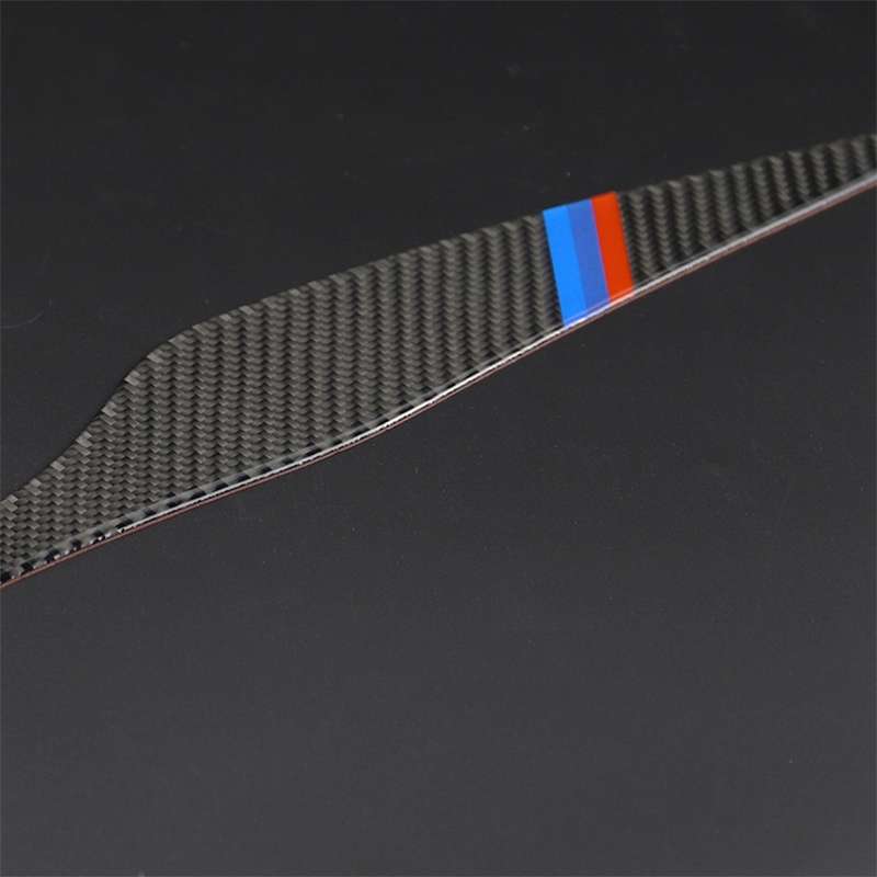 1 Pair Three Color Carbon Fiber Car Lamp Eyebrow Decorative Sticker for BMW E90 / 318i / 320i / 325i