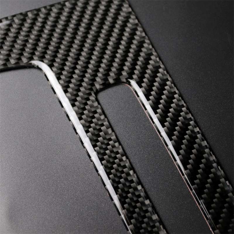 Carbon Fiber Car Central Control CD Panel Decorative Sticker for BMW E90 / E92 2005-2012, High Editi