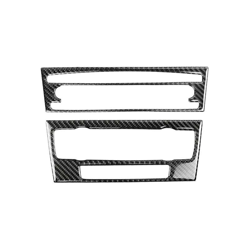 Carbon Fiber Car Central Control CD Panel Decorative Sticker for BMW E90 / E92 2005-2012, Non Naviga