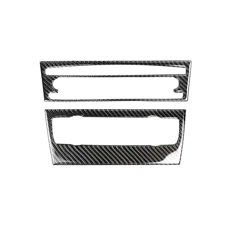Carbon Fiber Car Central Control CD Panel Decorative Sticker for BMW E90 / E92 2005-2012, Non Naviga