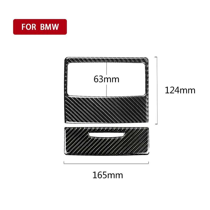 Carbon Fiber Car Rear Air Vent Combination Decorative Sticker with Hole for BMW E90 / E92 2005-2012