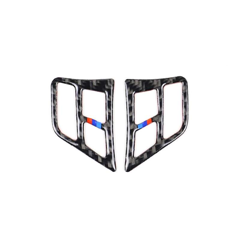 Three Color Carbon Fiber Car Steering Wheel Key Frame Decorative Sticker for BMW E90 2005-2012