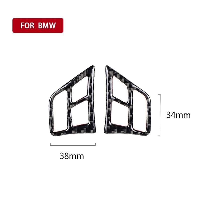 Three Color Carbon Fiber Car Steering Wheel Key Frame Decorative Sticker for BMW E90 2005-2012