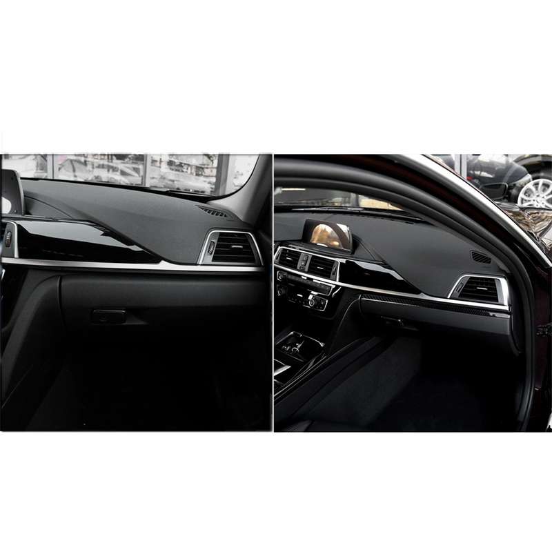 Carbon Fiber Car Copilot Central Control Decorative Sticker for BMW F30 2013-2018 / F34 2013-2018, S