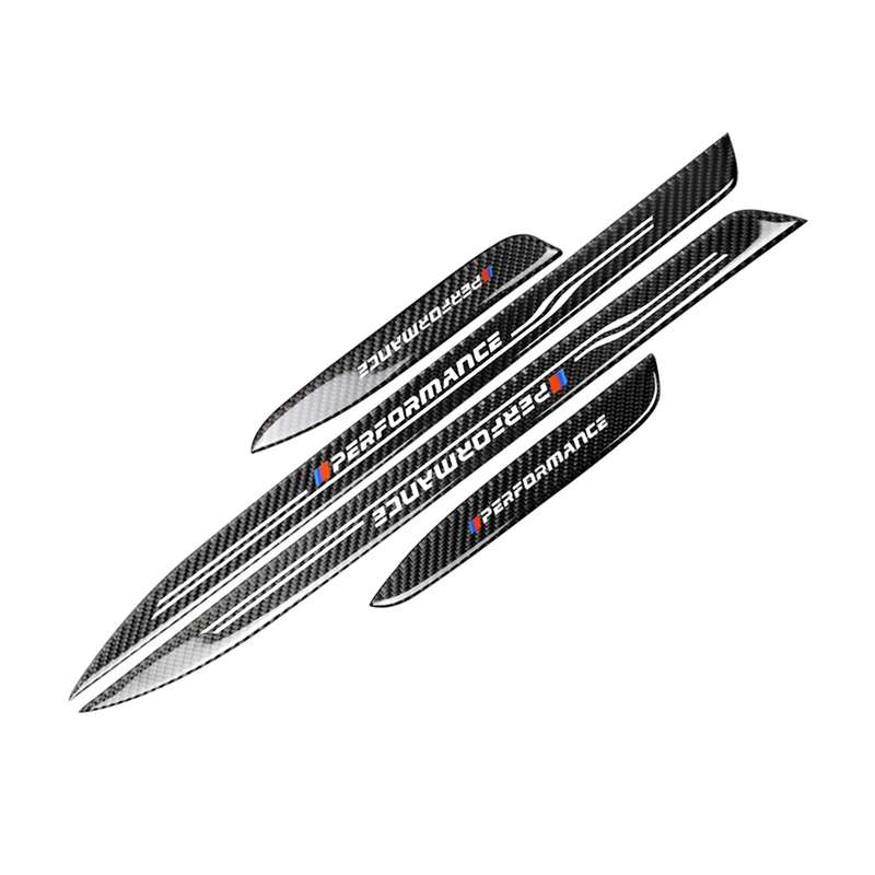 High Edition Carbon Fiber Car Door Threshold Decorative Sticker for BMW E90 2005-2012