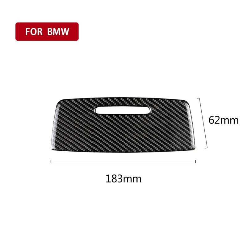 Three Color Carbon Fiber Car Ashtray Decorative Sticker for BMW E90 / E92 / E93 (2005-2012)