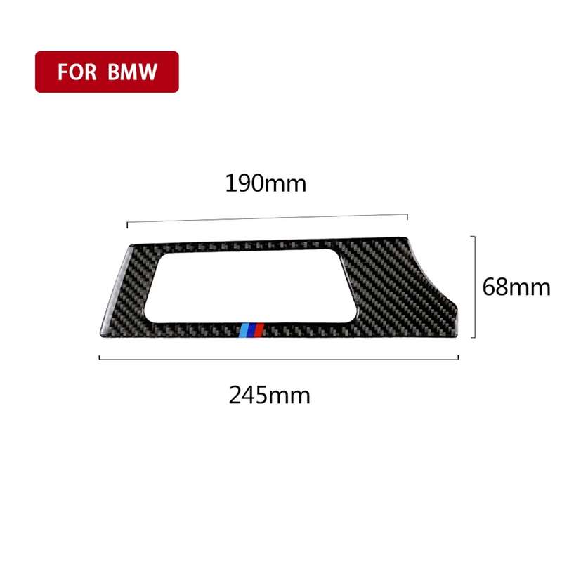 Three Color Carbon Fiber Car Left Air Outlet Panel Decorative Sticker for BMW E90 E92 E93 2005-2012,