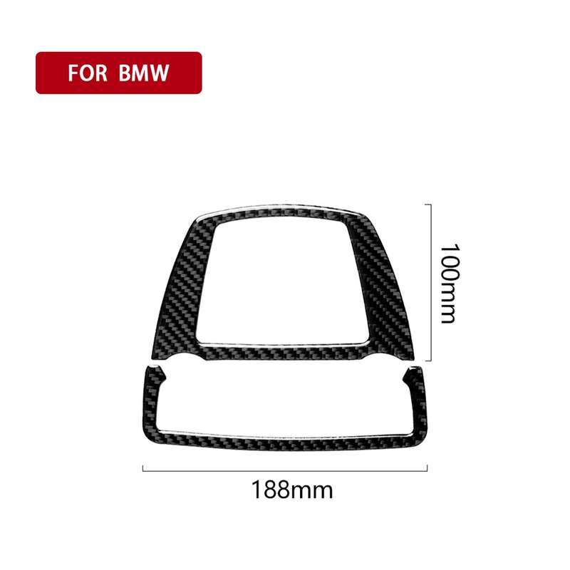 Three Color Carbon Fiber Car Reading Lamp Panel Decorative Sticker for BMW 5 Series F10 2011-2017 /