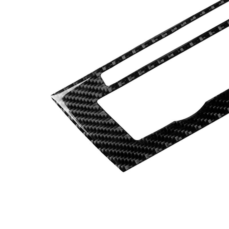 Three Color Carbon Fiber Car CD Panel Decorative Sticker for BMW 5 Series F10 2011-2017