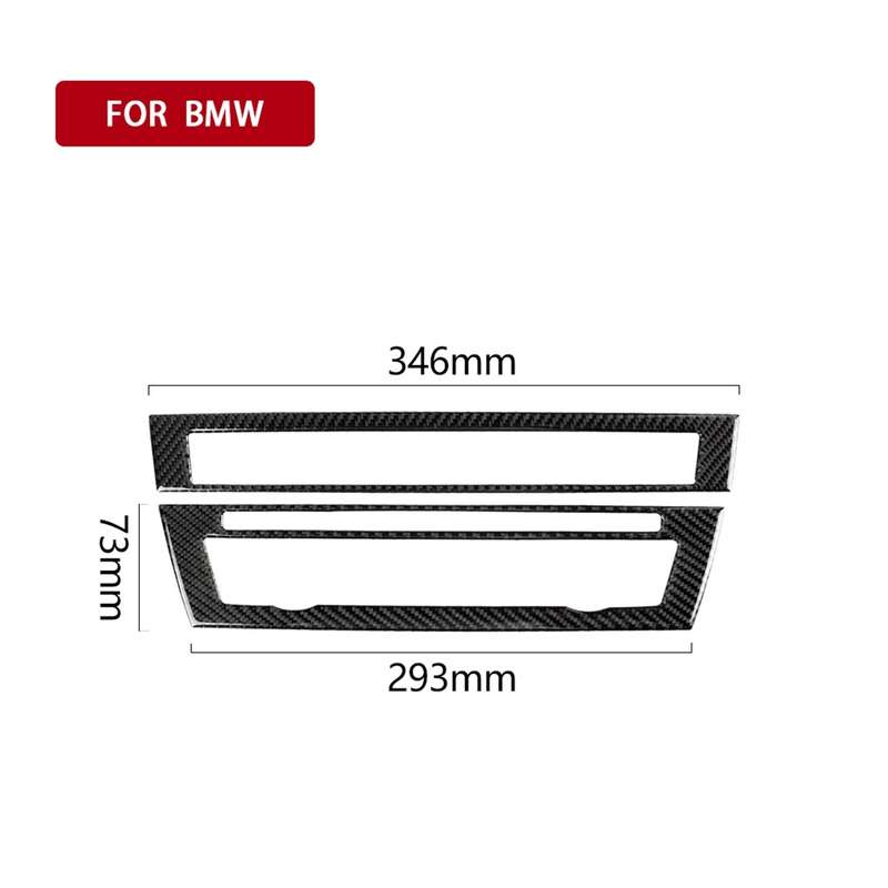 Three Color Carbon Fiber Car CD Panel Decorative Sticker for BMW 5 Series F10 2011-2017