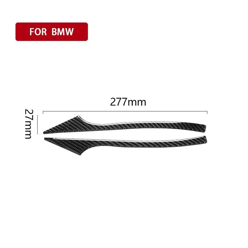 Three Color B Carbon Fiber Car Rearview Mirror Bumper Strip Decorative Sticker for BMW 5 Series E60