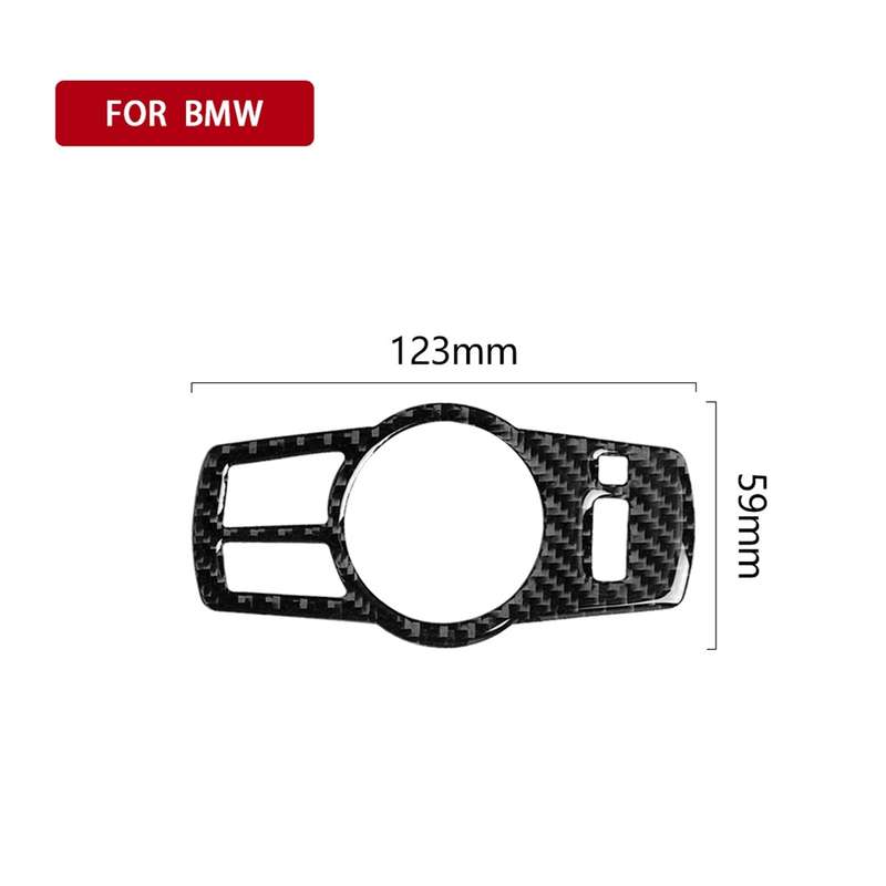 Carbon Fiber Car Headlight Switch Decorative Sticker for BMW 5 Series F01 / F10 / F07 / F25 / F26, S