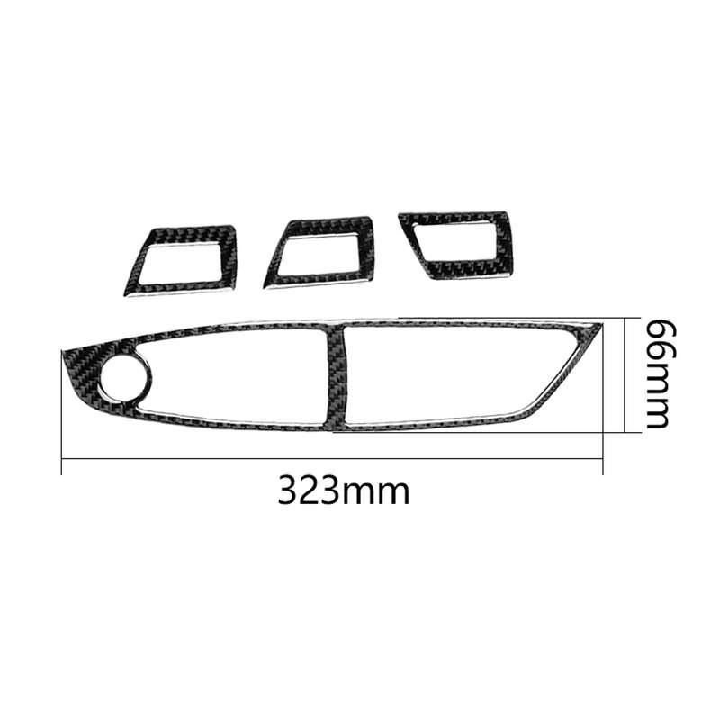 Three Color Carbon Fiber Car Right Driving Lifting Panel Decorative Sticker for BMW 5 Series F10 201