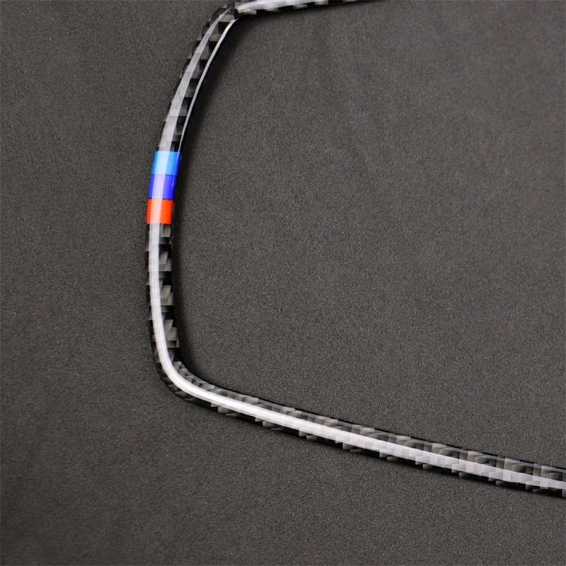Three Color Carbon Fiber Car Instrument Big Horn Frame Decorative Sticker for BMW 5 Series F10 2011-