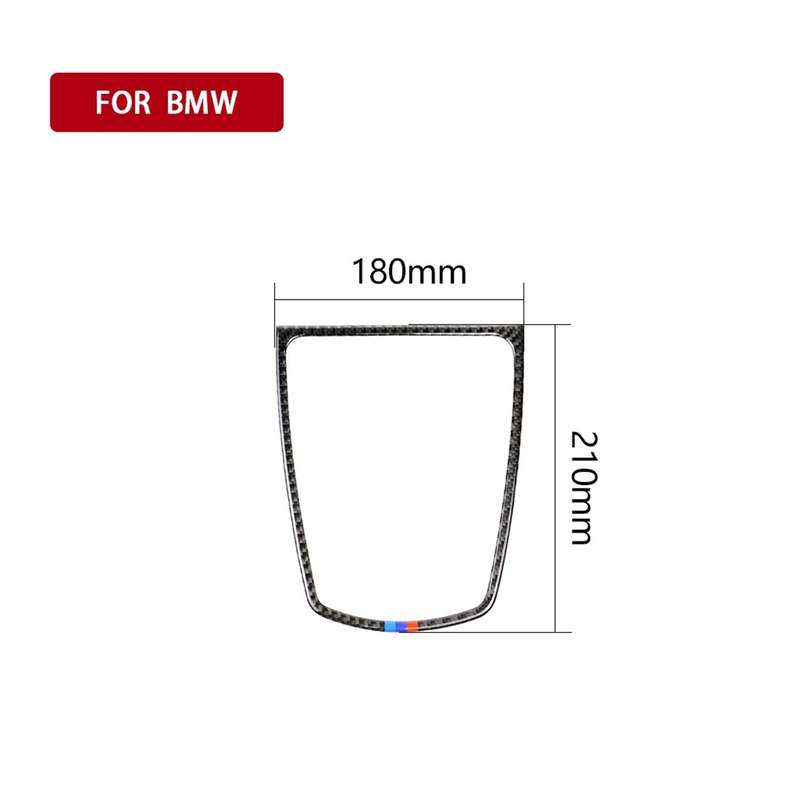 Three Color Carbon Fiber Car Instrument Big Horn Frame Decorative Sticker for BMW 5 Series F10 2011-