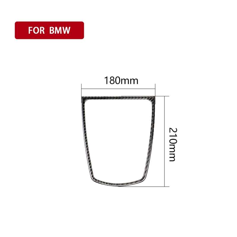Three Color Carbon Fiber Car Instrument Big Horn Frame Decorative Sticker for BMW 5 Series F10 2011-
