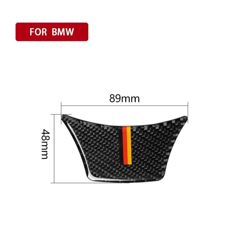 A Edition Three Color Carbon Fiber Car Small Steering Wheel Decorative Sticker for BMW 5 Series F10