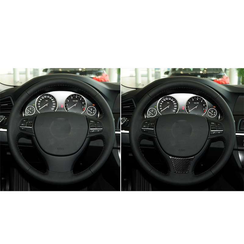 B Edition Three Color Carbon Fiber Car Large Steering Wheel Decorative Sticker for BMW 5 Series F10